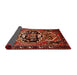 Sideview of Traditional Crimson Red Persian Rug, tr221