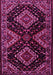 Machine Washable Persian Pink Traditional Rug, wshtr2210pnk