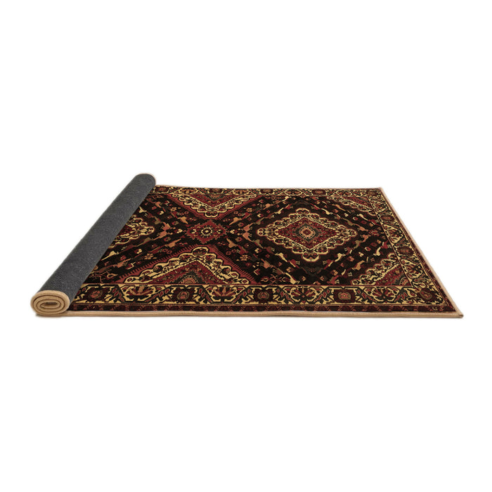 Sideview of Persian Brown Traditional Rug, tr2210brn