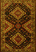 Machine Washable Persian Yellow Traditional Rug, wshtr2210yw