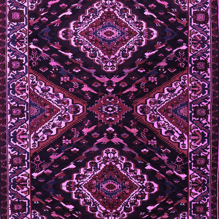 Machine Washable Persian Purple Traditional Area Rugs, wshtr2210pur