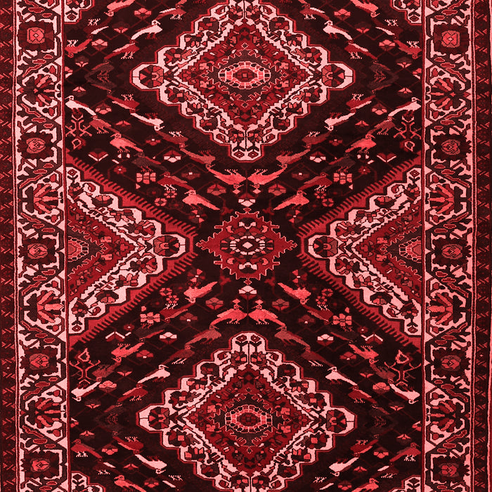 Machine Washable Persian Red Traditional Rug, wshtr2210red