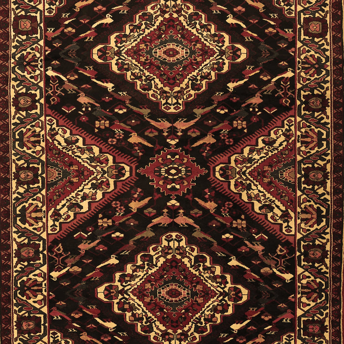 Machine Washable Persian Brown Traditional Rug, wshtr2210brn