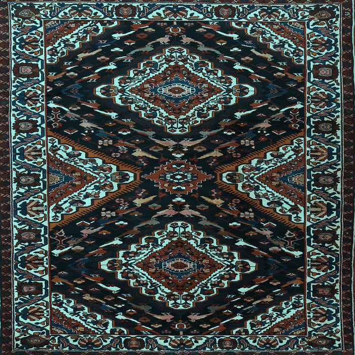 Square Persian Light Blue Traditional Rug, tr2210lblu