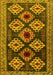 Machine Washable Persian Yellow Traditional Rug, wshtr2211yw