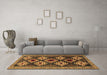 Machine Washable Persian Brown Traditional Rug in a Living Room,, wshtr2211brn