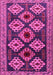 Machine Washable Persian Pink Traditional Rug, wshtr2211pnk