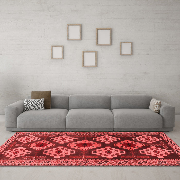 Traditional Red Washable Rugs