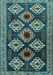 Machine Washable Persian Light Blue Traditional Rug, wshtr2211lblu