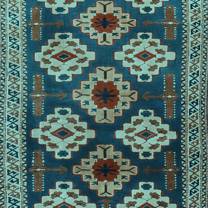 Machine Washable Persian Light Blue Traditional Rug, wshtr2211lblu