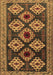 Machine Washable Persian Brown Traditional Rug, wshtr2211brn