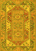 Oriental Yellow Traditional Rug, tr2212yw