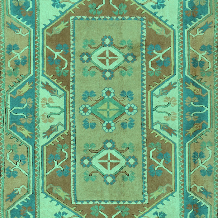 Machine Washable Oriental Turquoise Traditional Area Rugs, wshtr2212turq