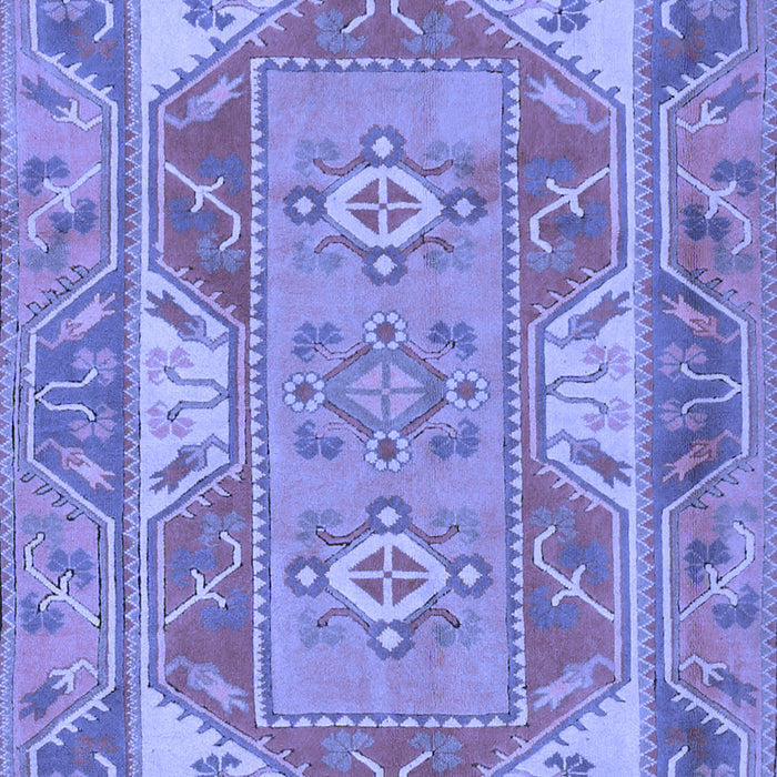 Machine Washable Oriental Blue Traditional Rug, wshtr2212blu