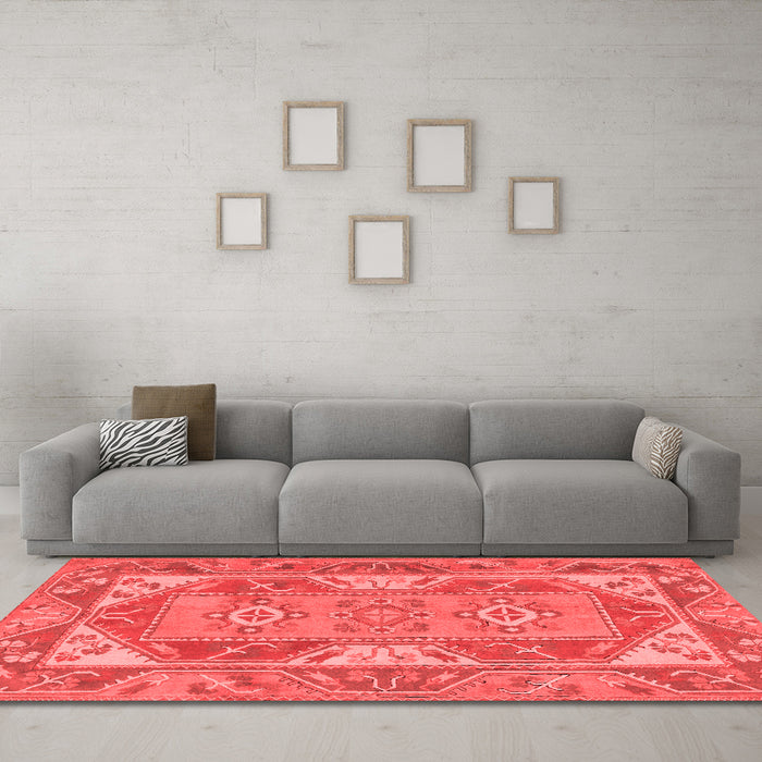 Traditional Red Washable Rugs