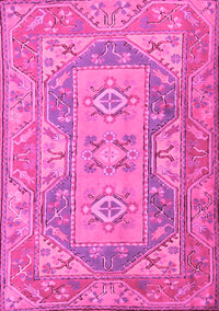 Oriental Pink Traditional Rug, tr2213pnk