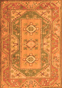 Oriental Orange Traditional Rug, tr2213org