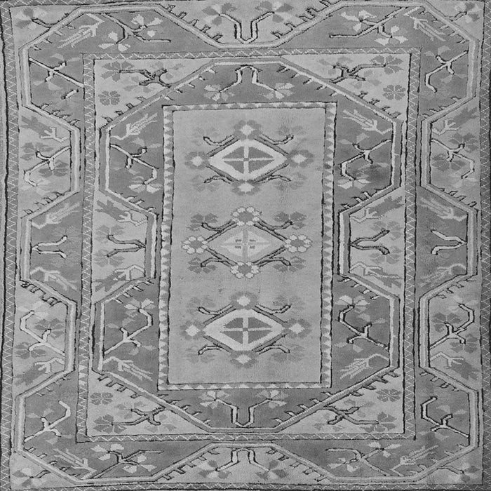 Round Machine Washable Oriental Gray Traditional Rug, wshtr2213gry