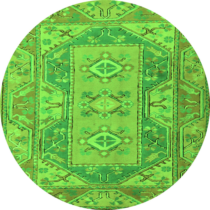 Machine Washable Oriental Green Traditional Area Rugs, wshtr2213grn