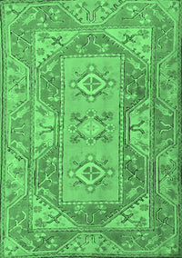 Oriental Emerald Green Traditional Rug, tr2213emgrn