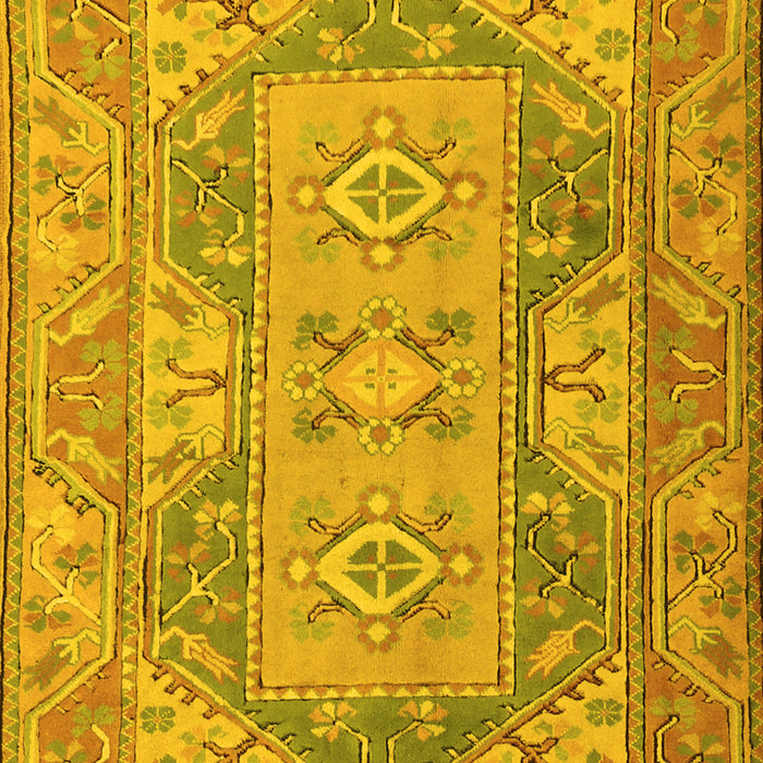 Oriental Yellow Traditional Rug, tr2213yw