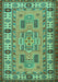 Oriental Turquoise Traditional Rug, tr2214turq