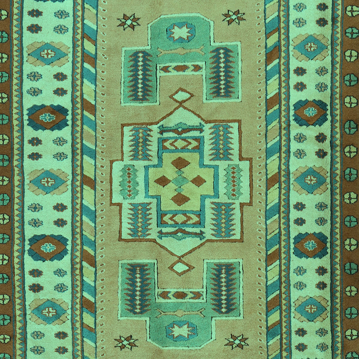 Oriental Turquoise Traditional Rug, tr2214turq