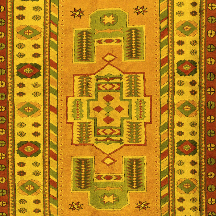 Oriental Yellow Traditional Rug, tr2214yw
