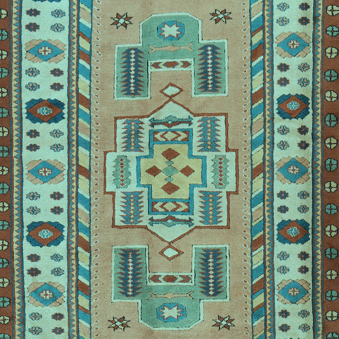 Oriental Light Blue Traditional Rug, tr2214lblu