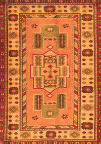 Oriental Orange Traditional Rug, tr2214org