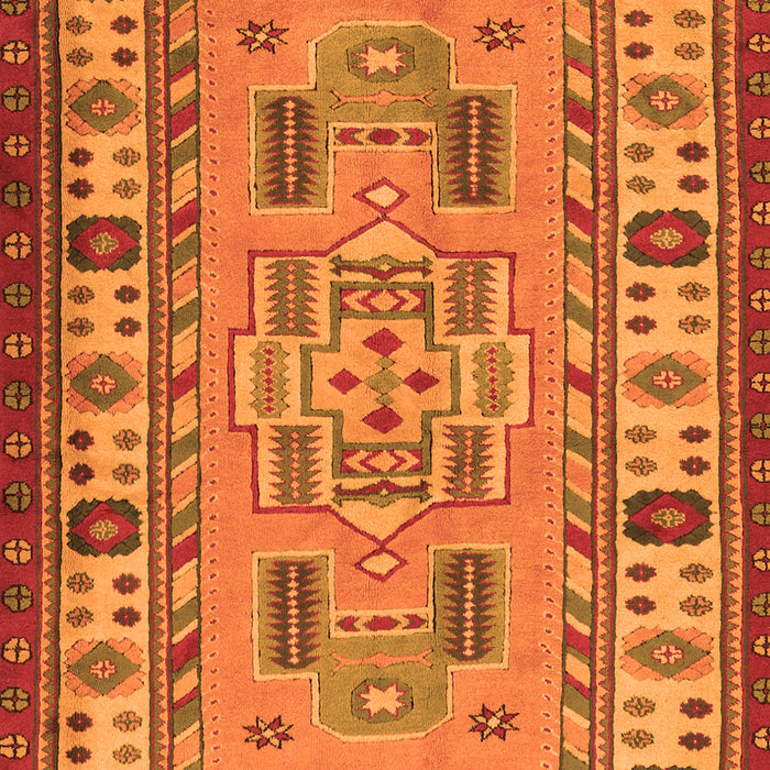 Oriental Orange Traditional Rug, tr2214org