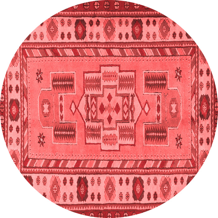 Machine Washable Oriental Red Traditional Rug, wshtr2214red
