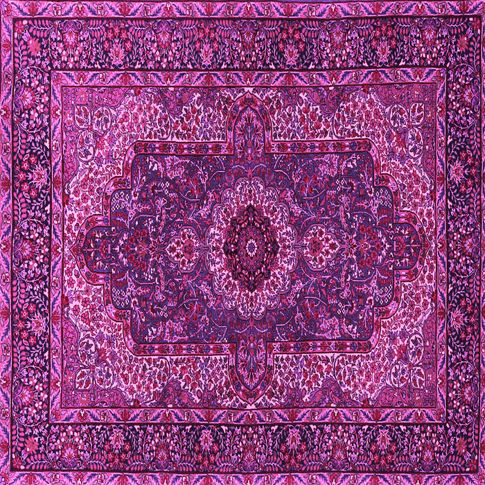 Square Medallion Pink Traditional Rug, tr2215pnk