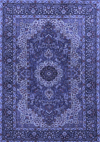 Medallion Blue Traditional Rug, tr2215blu