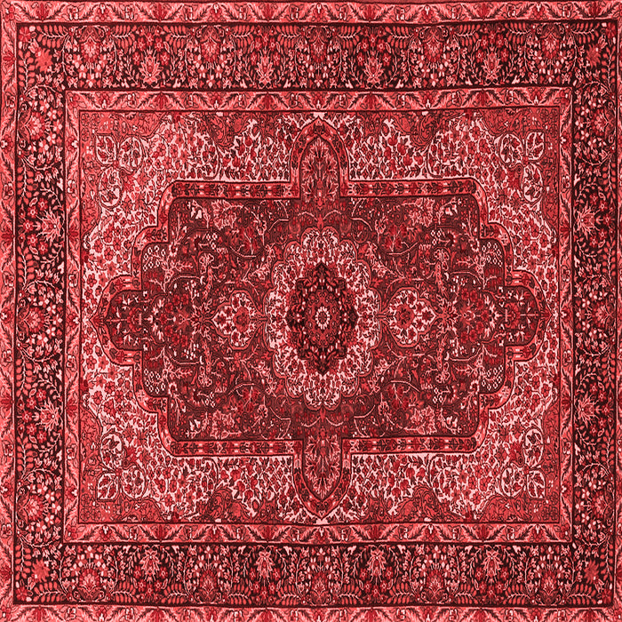 Medallion Red Traditional Rug, tr2215red