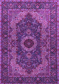 Medallion Purple Traditional Rug, tr2215pur