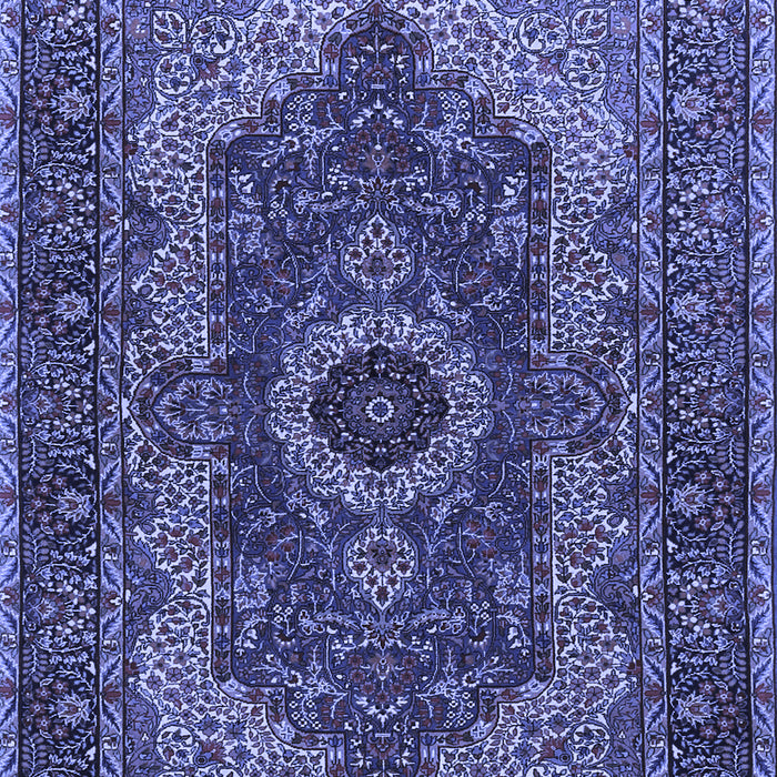 Medallion Blue Traditional Rug, tr2215blu