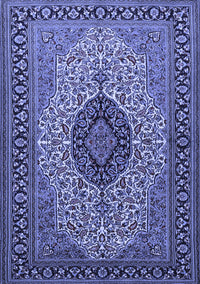 Medallion Blue Traditional Rug, tr2216blu