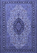 Medallion Blue Traditional Rug, tr2216blu