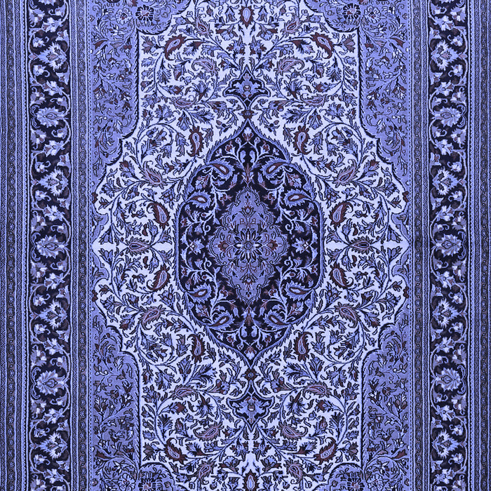 Medallion Blue Traditional Rug, tr2216blu