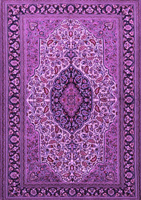 Medallion Purple Traditional Rug, tr2216pur