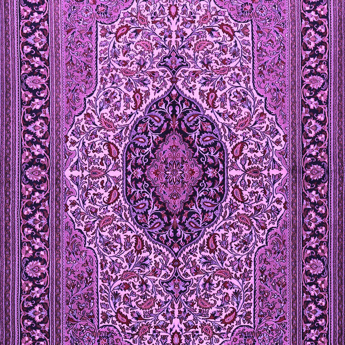 Medallion Purple Traditional Rug, tr2216pur