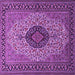 Square Medallion Purple Traditional Rug, tr2216pur