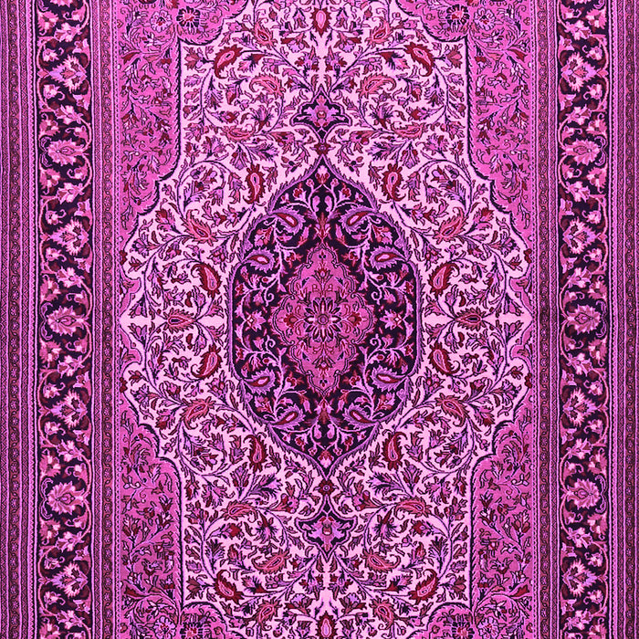 Medallion Pink Traditional Rug, tr2216pnk