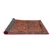 Sideview of Traditional Rust Pink Persian Rug, tr2217