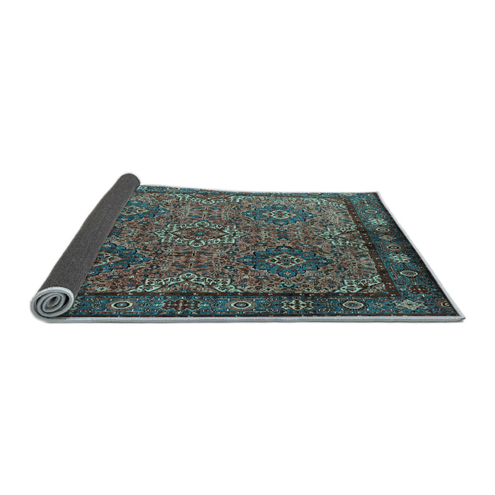 Sideview of Persian Light Blue Traditional Rug, tr2217lblu