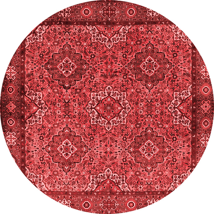 Machine Washable Persian Red Traditional Rug, wshtr2217red