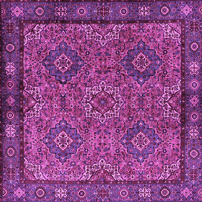 Square Persian Purple Traditional Rug, tr2217pur