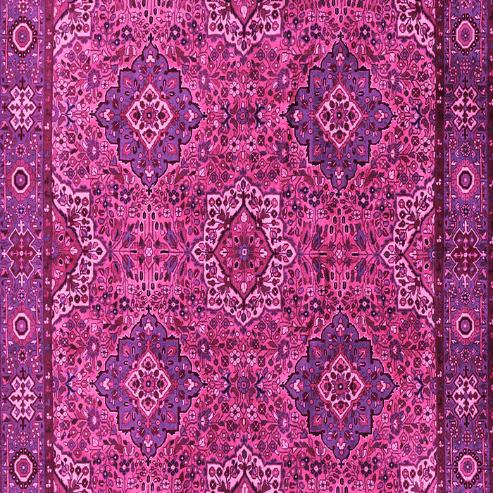 Machine Washable Persian Pink Traditional Rug, wshtr2217pnk