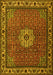 Machine Washable Persian Yellow Traditional Rug, wshtr2218yw